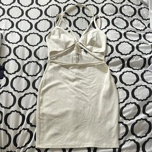 Forever 21 Strapless Dress in Cream